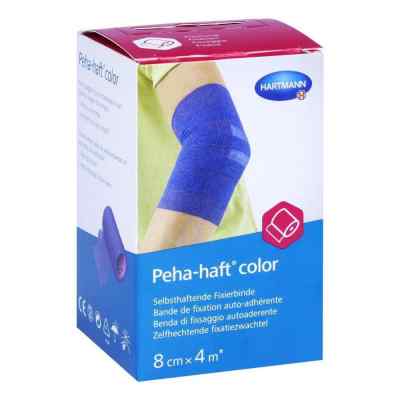 Peha-haft Color Fixierbinde latexf.8 cmx4 m blau 1 stk von PAUL HARTMANN AG PZN 11124946