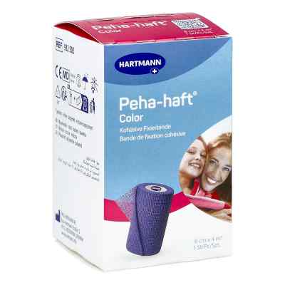 Peha-haft Color Fixierbinde latexf.8 cmx4 m blau