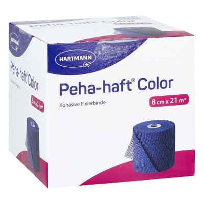 Peha-haft Color Fixierbinde latexfrei 8 Cmx21 M Blau