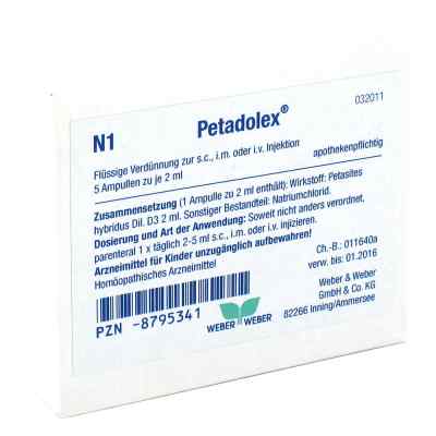 Petadolex Ampullen 5X2 ml von WEBER & WEBER GmbH PZN 08795341