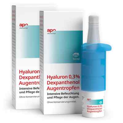 Pflegende Augentropfen Hyaluron & Dexpanthenol v. apodiscounter