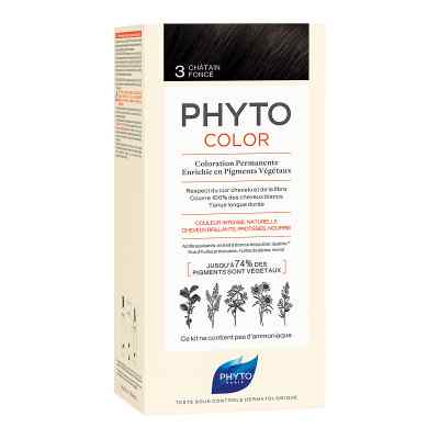 PHYTOCOLOR 3 DUNKELBRAUN Pflanzliche Haarcoloration 1 stk von Ales Groupe Cosmetic Deutschland PZN 14410121