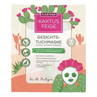 PLANTANA Gesichts-Tuchmaske Kaktusfeige mit Aloe Vera