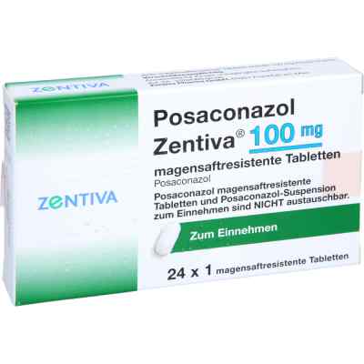 Posaconazol Zentiva 100 mg magensaftresistent Tabletten 24 stk von Zentiva Pharma GmbH PZN 14358426