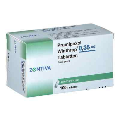 Pramipexol Winthrop 0,35mg 100 stk von Zentiva Pharma GmbH PZN 06912096