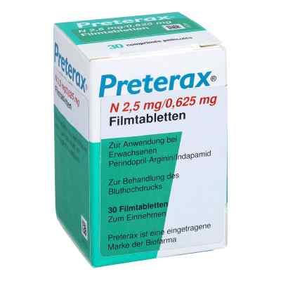 Preterax N 2,5 mg/0,625 mg Filmtabletten 30 stk