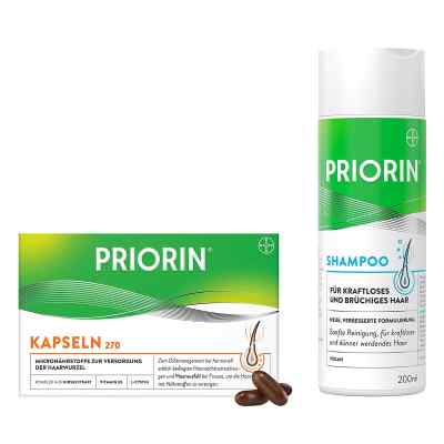Priorin Haarpflege-Set: Priorin Kapseln 270Stück + Shampoo 200ml