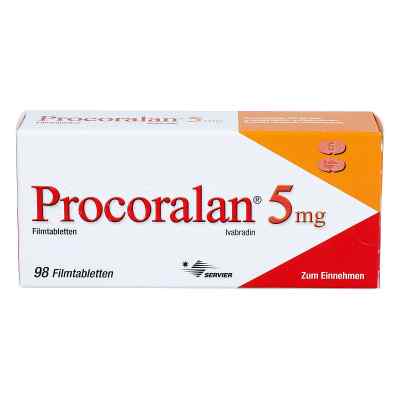Procoralan 5 mg Filmtabletten 98 stk von SERVIER Deutschland GmbH PZN 03879814