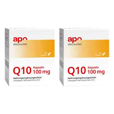 Q10 Kapseln 100 mg mit Coenzym Q10 2x 120 stk von apo.com Group GmbH PZN 08101856