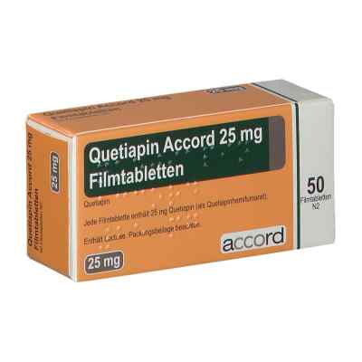 Quetiapin Accord 25 mg Filmtabletten 50 stk von Accord Healthcare GmbH PZN 13722769