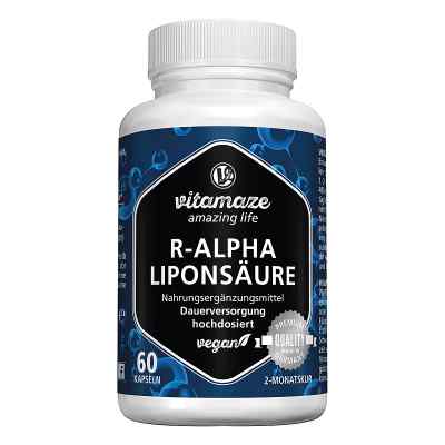 R-Alpha-Liponsäure 200 mg hochdosiert vegan Kapseln 60 stk von Vitamaze GmbH PZN 13947505