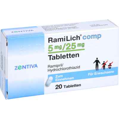 Ramilich compositus 5 mg/25 mg Tabletten 20 stk von Zentiva Pharma GmbH PZN 01984027