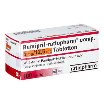 Ramipril ratiopharm compositus 5 mg/12,5 mg Tabletten 100 stk von ratiopharm GmbH PZN 08866816