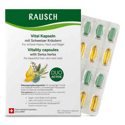 Rausch Vital Kapseln M.schweizer Kräuter 1 Monat 30X2 stk von RAUSCH (Deutschland) GmbH PZN 19508132