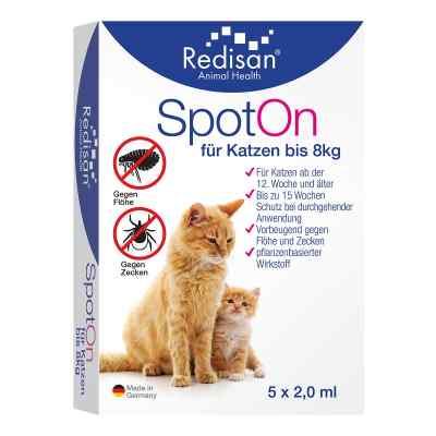 Redisan Spot On für Katzen-gegen Zecken und Flöhe