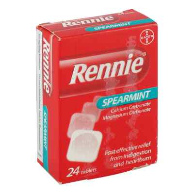 Rennie Spearmint Kautabletten 24 stk von EMRA-MED Arzneimittel GmbH PZN 04334695