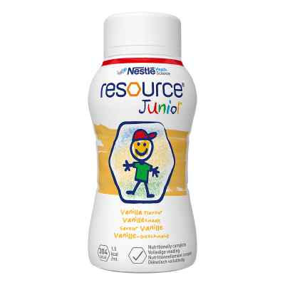 Resource Junior Vanille-geschmack flüssig 4X200 ml von Nestle Health Science (Deutschla PZN 13912429
