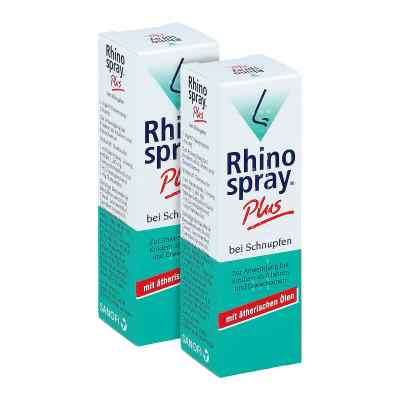 Rhinospray Plus bei Schnupfen Nasenspray Doppelpack 2x10 ml von  PZN 08101002