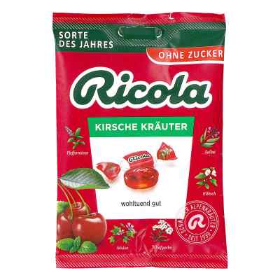 Ricola Kirsche Kräuter Bonbons ohne Zucker Beutel 