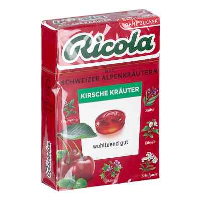 Ricola Kirsche Kräuter Bonbons ohne Zucker Box 