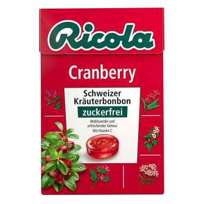 Ricola ohne Zucker Box Cranberry Bonbons 50 g von Queisser Pharma GmbH & Co. KG PZN 02922353