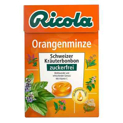 Ricola ohne Zucker Box Orangenminze Bonbons