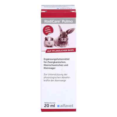 Rodicare Pulmo für Kleinnager/Meerschw./Zwergkanin. 20 ml von alfavet Tierarzneimittel GmbH PZN 13360763