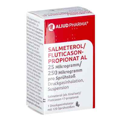 Salmeterol/fluticasonpropionat Al 25[my]g/250[my]g 1 stk von ALIUD Pharma GmbH PZN 14465240