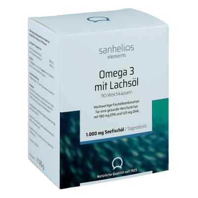 Sanhelios Omega-3 mit Lachsöl Kapseln 90 stk von  PZN 15583183