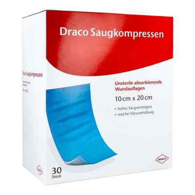 Saugkompressen unsteril 10x20cm Draco 30 stk von Dr. Ausbüttel & Co. GmbH PZN 00948785