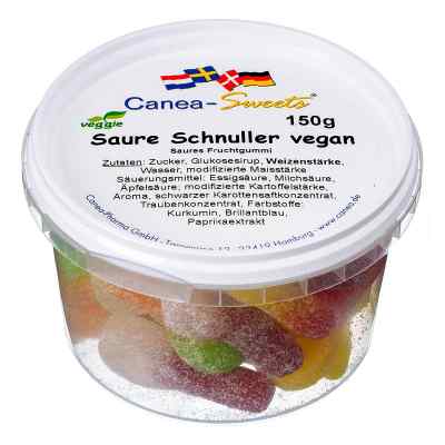 Saure Schnuller vegan Canea-sweets 150 g von Pharma Peter GmbH PZN 15586164