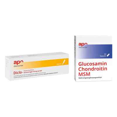 Schmuddelwetter Sparset - Glucosamin Chondroitin + Diclofenac 1 Pck von apo.com Group GmbH PZN 08102229