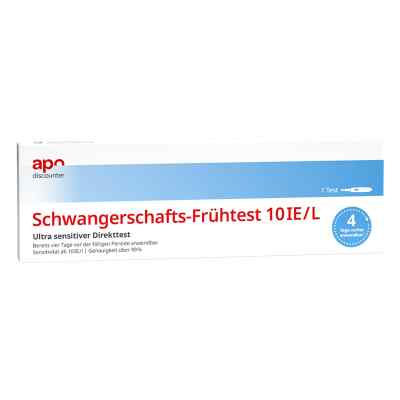 Schwangerschaftstest Frühtest ab 10ie/l Urin von apodiscounter 1 stk von GIB Pharma GmbH PZN 16316998