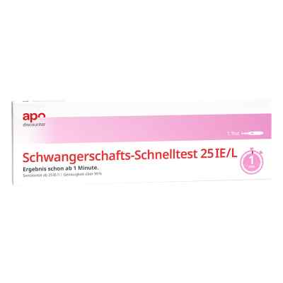 Schwangerschaftstest Schnelltest von apodiscounter 1 stk von GIB Pharma GmbH PZN 16316981
