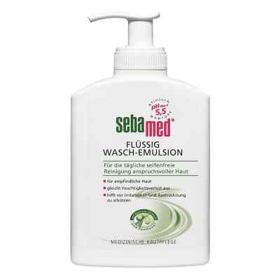 Sebamed flüssig Waschemulsion mit Olive mit Spender 200 ml von Sebapharma GmbH & Co.KG PZN 16142914