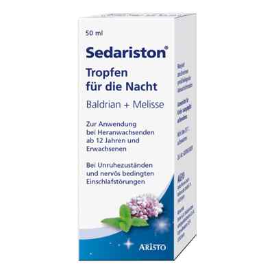 Sedariston Tropfen für die Nacht Baldrian + Melisse 50 ml von Aristo Pharma GmbH PZN 04218026