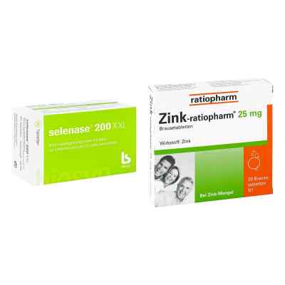 Selenase 200 XXL Tabletten + Zink-ratiopharm 25mg