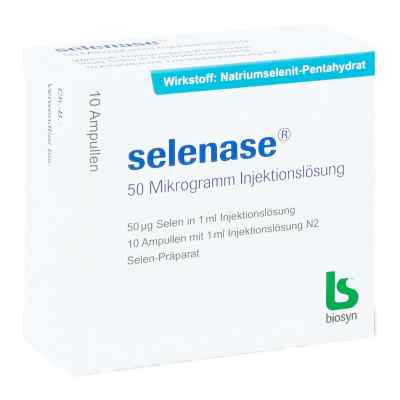 Selenase 50 Mikrogramm Injektionslösung 10X1 ml von biosyn Arzneimittel GmbH PZN 13865799
