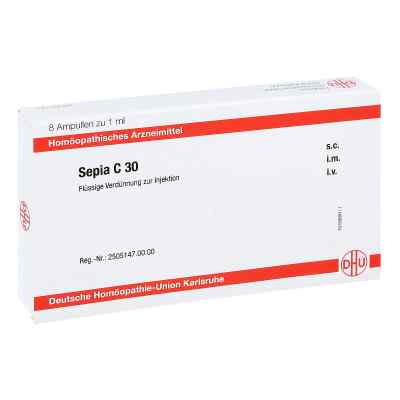Sepia C30  Ampullen 8X1 ml von DHU-Arzneimittel GmbH & Co. KG PZN 11708127