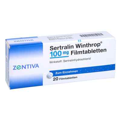Sertralin Winthrop 100mg 20 stk von Zentiva Pharma GmbH PZN 01028733