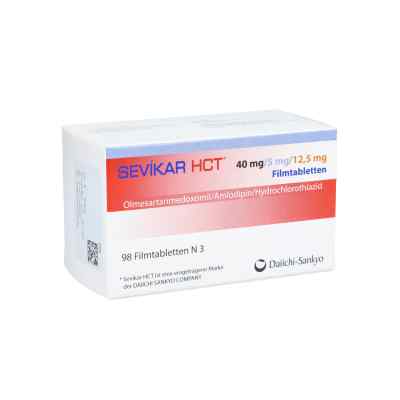 Sevikar Hct 40 mg/5 mg/12,5 mg Filmtabletten 98 stk von Docpharm GmbH PZN 12729404
