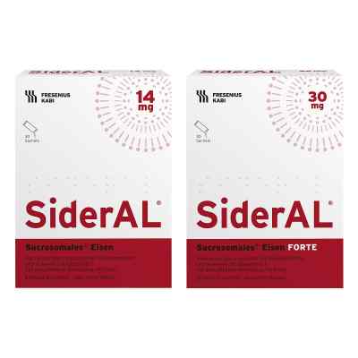 SiderAl Eisen 14 mg Cola + Eisen Forte 30 mg Zitrus