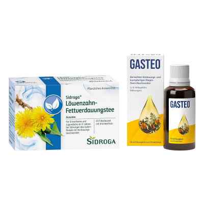 Sidroga Löwenzahn Tee + Gasteo Magen-Tropfen