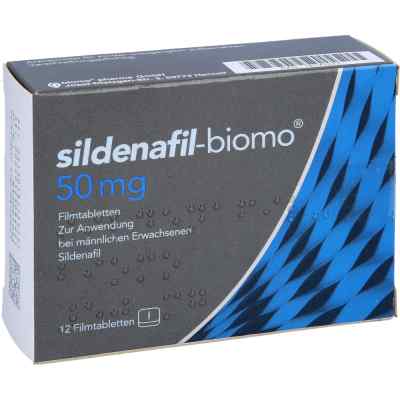 Sildenafil-biomo 50 Mg Filmtabletten 12 stk von biomo pharma GmbH PZN 18175272