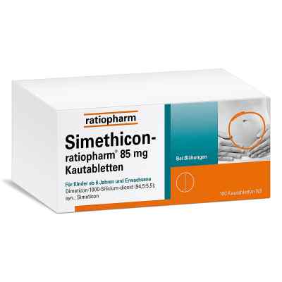Simethicon-ratiopharm® 85 mg Kautabletten 100 stk von ratiopharm GmbH PZN 01364804