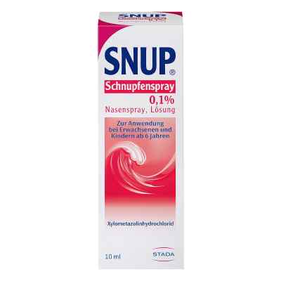 SNUP Nasen- & und Schnupfenspray 0,1% mit Meerwasser 10 ml von STADA GmbH PZN 04482674
