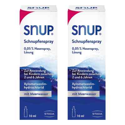 SNUP Schnupfenspray 0,05% Nasenspray für Kinder 2er Pack