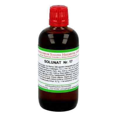 Solunat Nummer 17 Tropfen 100 ml von Laboratorium Soluna Heilmittel G PZN 02942284