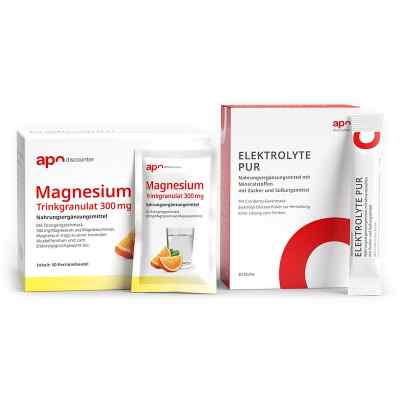 Sport Sparset – Magnesium Trinkgranulat + Elektrolyte Pur Stick