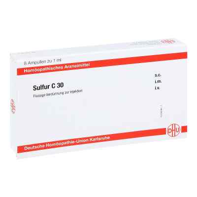 Sulfur C30 Ampullen 8X1 ml von DHU-Arzneimittel GmbH & Co. KG PZN 11708481